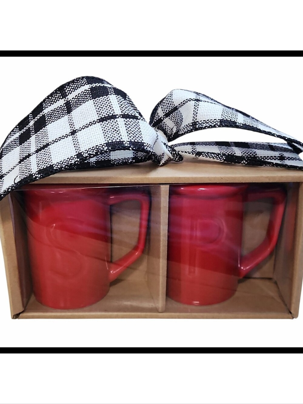 NEW Red Salt & Pepper Shaker Set Glazed Ceramic Modern Farmhouse Holiday Style